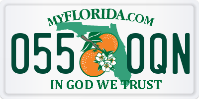 FL license plate 0550QN