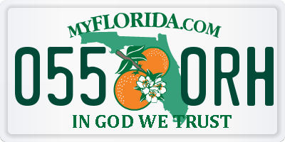 FL license plate 0550RH
