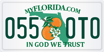 FL license plate 0550TO