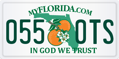 FL license plate 0550TS