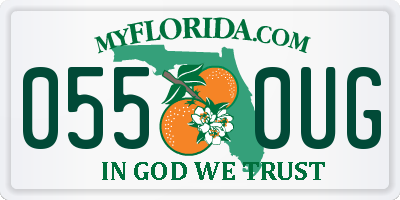 FL license plate 0550UG