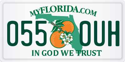 FL license plate 0550UH