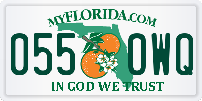 FL license plate 0550WQ