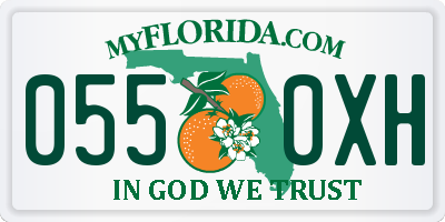 FL license plate 0550XH