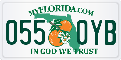 FL license plate 0550YB