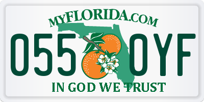 FL license plate 0550YF
