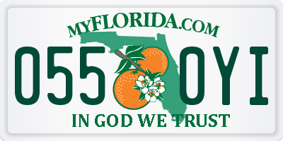 FL license plate 0550YI