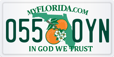 FL license plate 0550YN