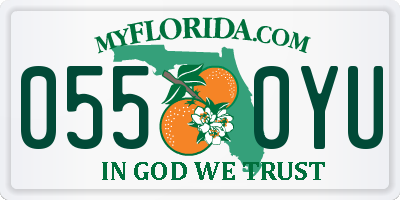 FL license plate 0550YU