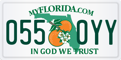 FL license plate 0550YY