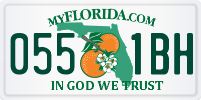 FL license plate 0551BH