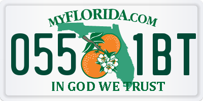 FL license plate 0551BT