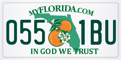 FL license plate 0551BU