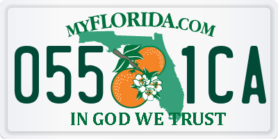 FL license plate 0551CA
