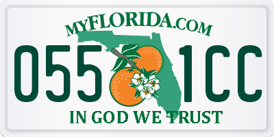 FL license plate 0551CC