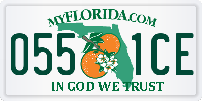 FL license plate 0551CE