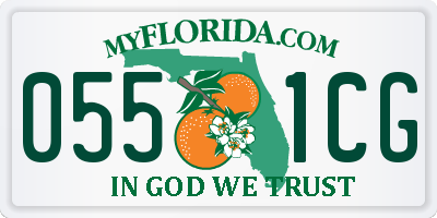 FL license plate 0551CG