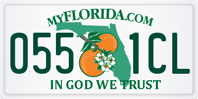FL license plate 0551CL