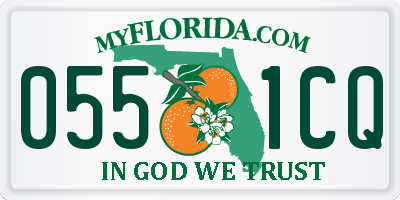 FL license plate 0551CQ