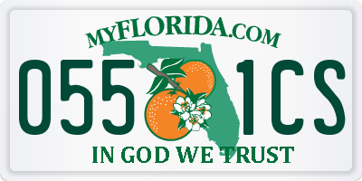 FL license plate 0551CS