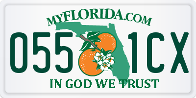 FL license plate 0551CX
