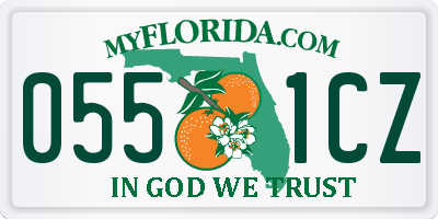 FL license plate 0551CZ