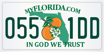 FL license plate 0551DD