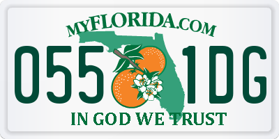 FL license plate 0551DG