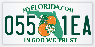 FL license plate 0551EA