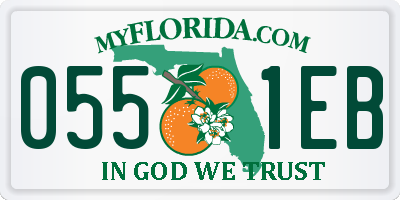FL license plate 0551EB