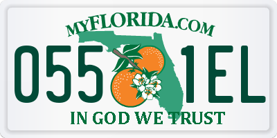 FL license plate 0551EL