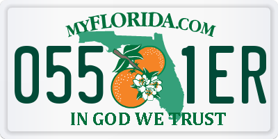 FL license plate 0551ER