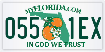 FL license plate 0551EX