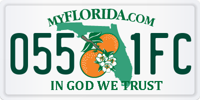 FL license plate 0551FC