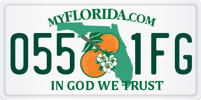 FL license plate 0551FG