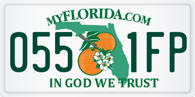 FL license plate 0551FP