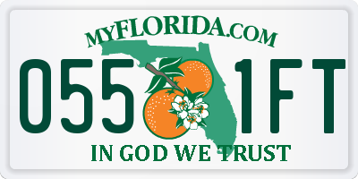 FL license plate 0551FT