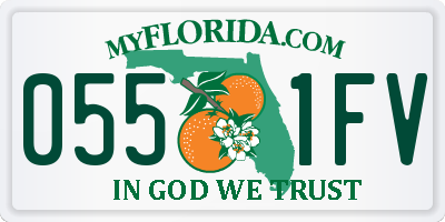 FL license plate 0551FV