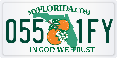 FL license plate 0551FY