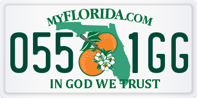 FL license plate 0551GG