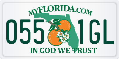 FL license plate 0551GL