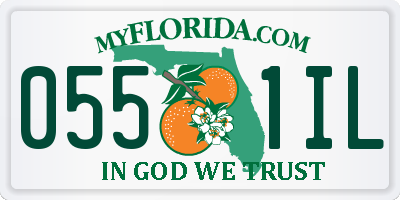 FL license plate 0551IL