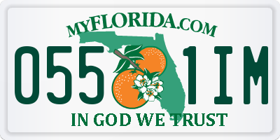 FL license plate 0551IM