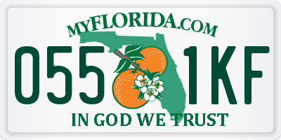 FL license plate 0551KF