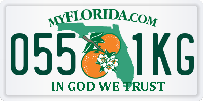 FL license plate 0551KG