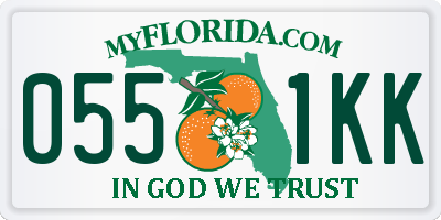 FL license plate 0551KK