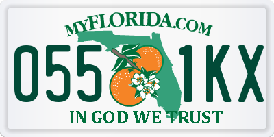 FL license plate 0551KX