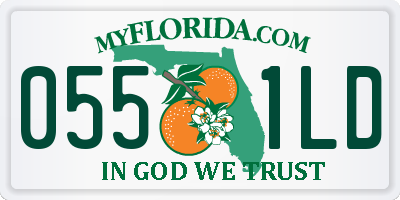 FL license plate 0551LD