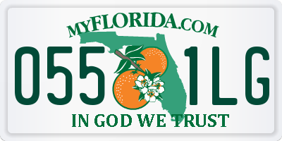 FL license plate 0551LG