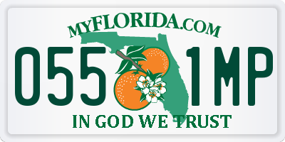 FL license plate 0551MP
